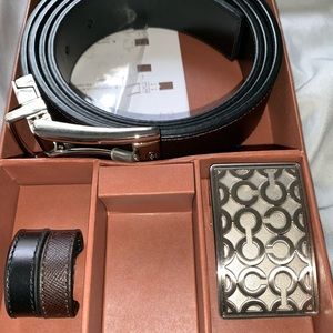 Coach Men’s Gift Belt Set